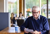 Paul accessing resources on an ipad